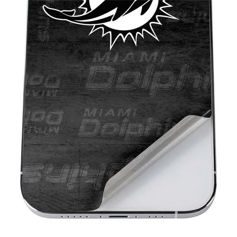 NFL Miami Dolphins Black & White iPhone 12 Pro Max Skin